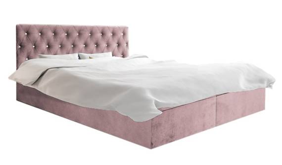 Łóżko boxspring 120x200 róż Bella